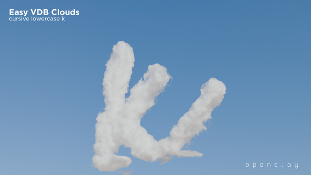 Cursive Lowercase K